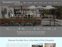 Tablet Screenshot of hotelnumberfour.com